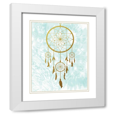 Dreamcatcher White Modern Wood Framed Art Print with Double Matting by Murray, Amanda