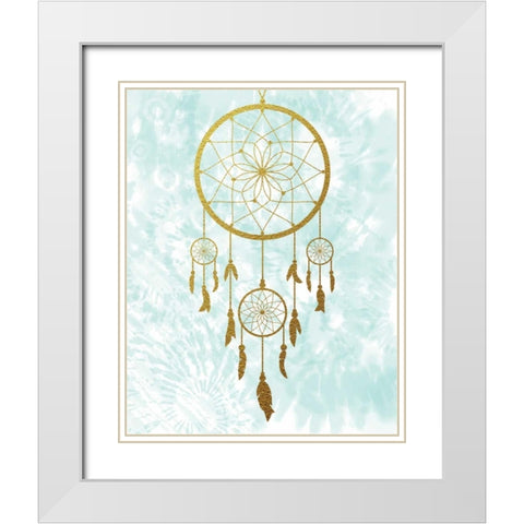 Dreamcatcher White Modern Wood Framed Art Print with Double Matting by Murray, Amanda