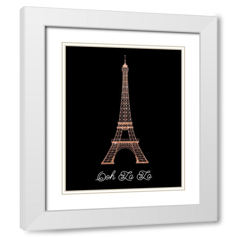 Ooh La La White Modern Wood Framed Art Print with Double Matting by Murray, Amanda