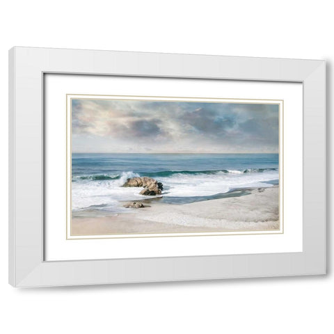 A Forever White Modern Wood Framed Art Print with Double Matting by Calascibetta, Mike