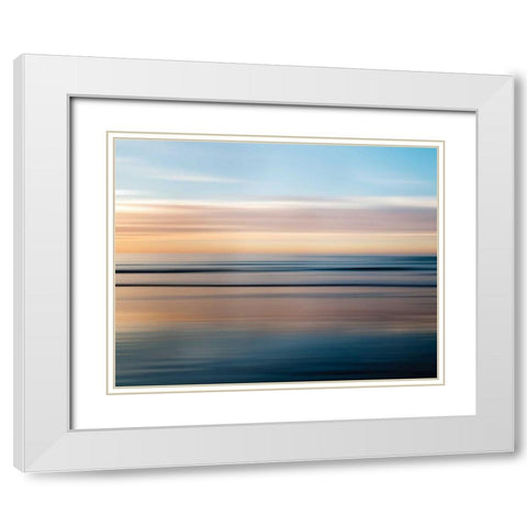 La Jolla Waves White Modern Wood Framed Art Print with Double Matting by Delimont, Danita
