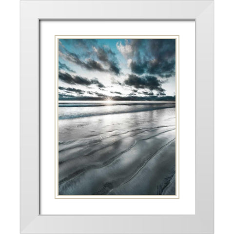 Silver Sun White Modern Wood Framed Art Print with Double Matting by Delimont, Danita