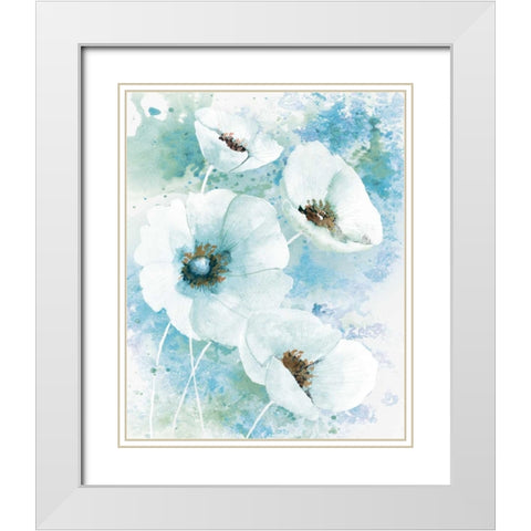 Simple and Pretty I White Modern Wood Framed Art Print with Double Matting by Knutsen, Conrad