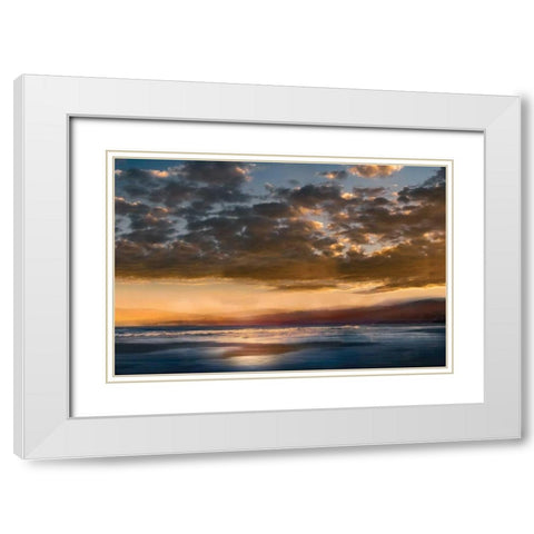 A Dream Away White Modern Wood Framed Art Print with Double Matting by Calascibetta, Mike