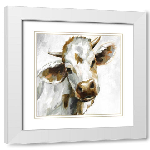 Dairy Dandy White Modern Wood Framed Art Print with Double Matting by Nan