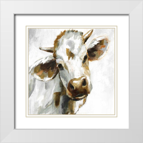 Dairy Dandy White Modern Wood Framed Art Print with Double Matting by Nan