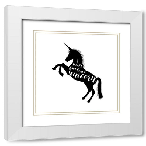 Should Have Been A White Modern Wood Framed Art Print with Double Matting by Murray, Amanda