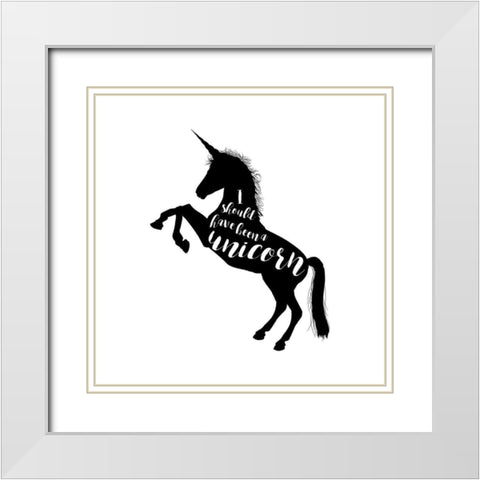 Should Have Been A White Modern Wood Framed Art Print with Double Matting by Murray, Amanda