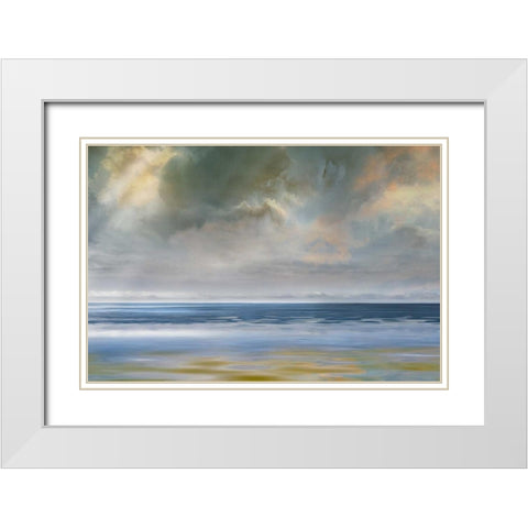 Reflection of White Modern Wood Framed Art Print with Double Matting by Calascibetta, Mike