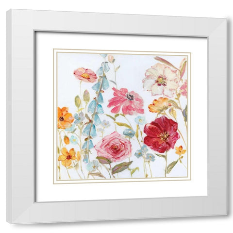 Spring Fever I White Modern Wood Framed Art Print with Double Matting by Swatland, Sally