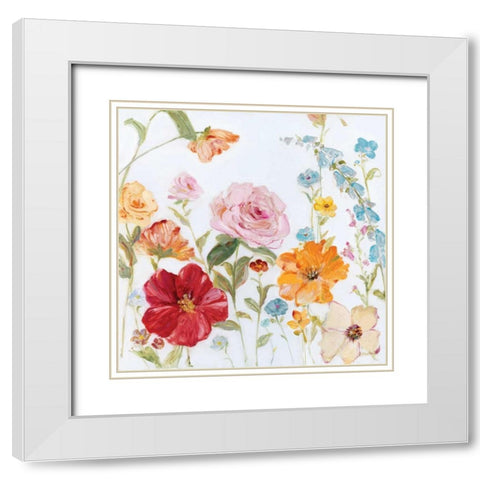 Spring Fever II White Modern Wood Framed Art Print with Double Matting by Swatland, Sally