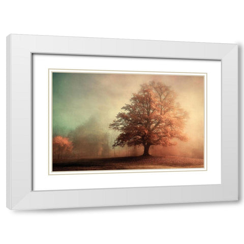 Standing Proud White Modern Wood Framed Art Print with Double Matting by Van de Goor, Lars