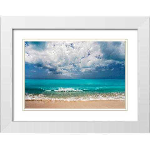 Leeward White Modern Wood Framed Art Print with Double Matting by Delimont, Danita