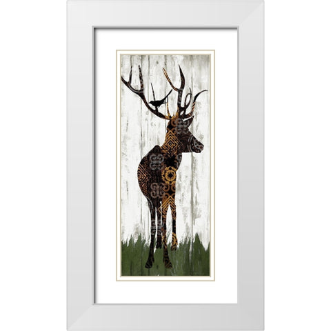 Country Boho I White Modern Wood Framed Art Print with Double Matting by Knutsen, Conrad