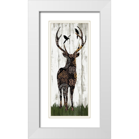 Country Boho II White Modern Wood Framed Art Print with Double Matting by Knutsen, Conrad