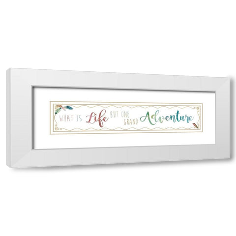 One Grand White Modern Wood Framed Art Print with Double Matting by Robinson, Carol