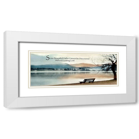 Beautiful Paths White Modern Wood Framed Art Print with Double Matting by Weisz, Irene