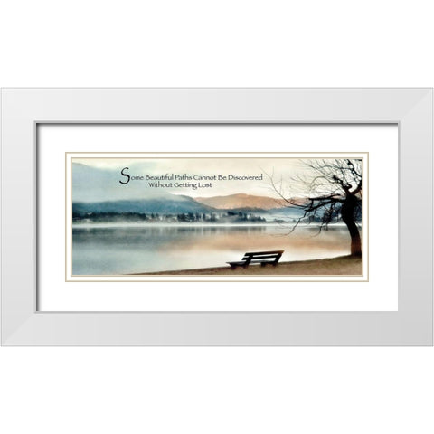 Beautiful Paths White Modern Wood Framed Art Print with Double Matting by Weisz, Irene