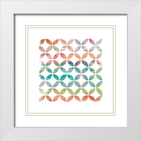 Whimsical II White Modern Wood Framed Art Print with Double Matting by Robinson, Carol