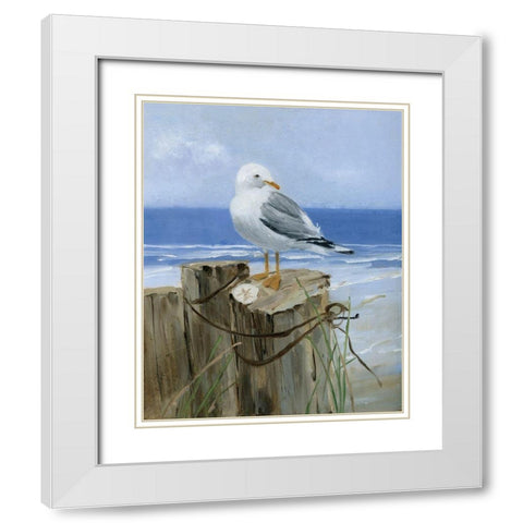 Keeping Watch I White Modern Wood Framed Art Print with Double Matting by Swatland, Sally