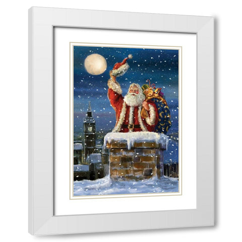 Midnight Visit White Modern Wood Framed Art Print with Double Matting by Corti, Marcello