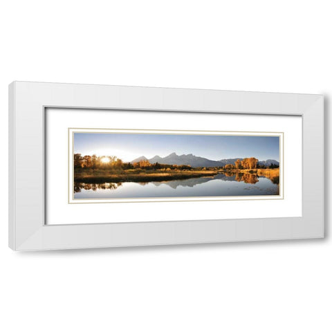 Landing on Snake White Modern Wood Framed Art Print with Double Matting by Delimont, Danita