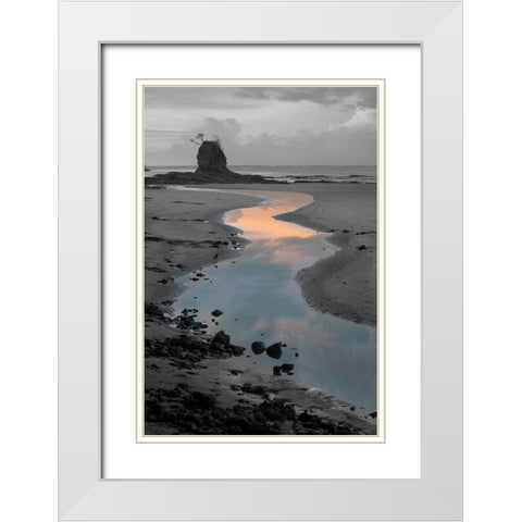 Playa Carrillo White Modern Wood Framed Art Print with Double Matting by Delimont, Danita