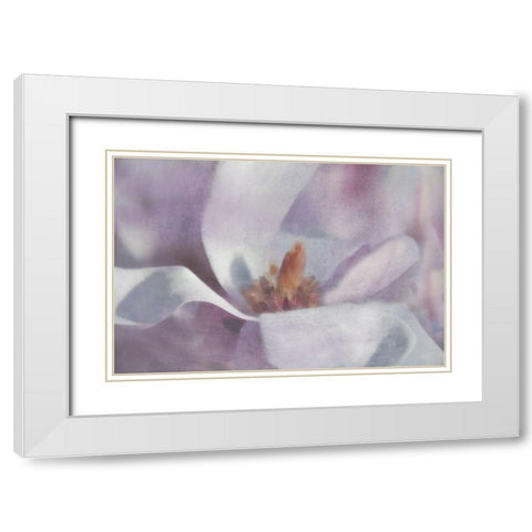 Magnolia Melody I White Modern Wood Framed Art Print with Double Matting by Weisz, Irene