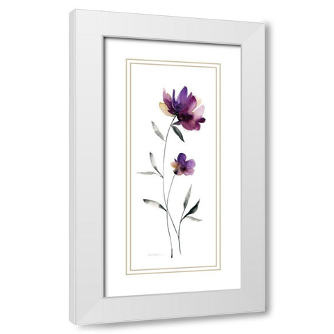 Perfect Purple II White Modern Wood Framed Art Print with Double Matting by Robinson, Carol