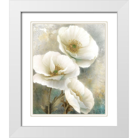 Soft Spring I White Modern Wood Framed Art Print with Double Matting by Knutsen, Conrad