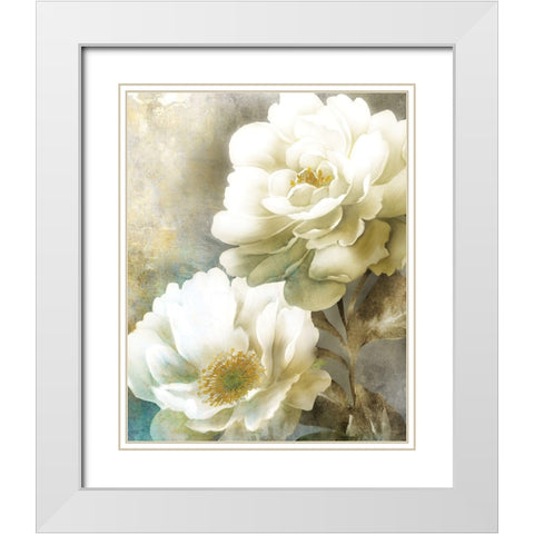 Soft Spring II White Modern Wood Framed Art Print with Double Matting by Knutsen, Conrad
