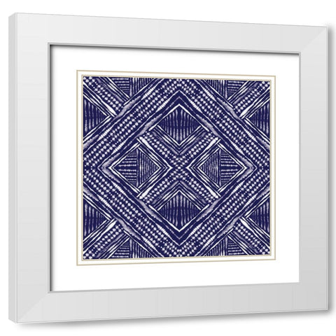 Inky Kaleidoscope I White Modern Wood Framed Art Print with Double Matting by Murray, Amanda