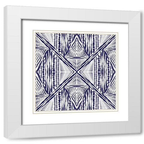Inky Kaleidoscope II White Modern Wood Framed Art Print with Double Matting by Murray, Amanda