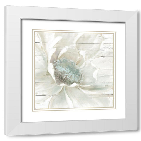 Weathered White I White Modern Wood Framed Art Print with Double Matting by Robinson, Carol