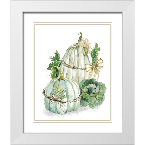 End of Summer Trio White Modern Wood Framed Art Print with Double Matting by Robinson, Carol