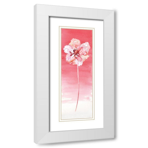 Single and Sweet II White Modern Wood Framed Art Print with Double Matting by Nan