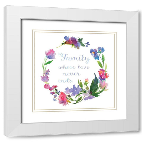 Where Love Never White Modern Wood Framed Art Print with Double Matting by Troise Heidel, Theresa