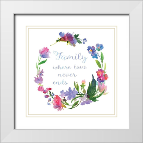 Where Love Never White Modern Wood Framed Art Print with Double Matting by Troise Heidel, Theresa