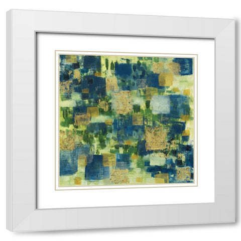 Golden Field White Modern Wood Framed Art Print with Double Matting by Jill, Susan