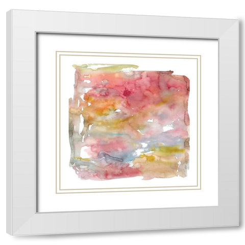 Sweet Summer White Modern Wood Framed Art Print with Double Matting by Robinson, Carol