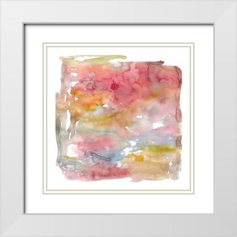 Sweet Summer White Modern Wood Framed Art Print with Double Matting by Robinson, Carol