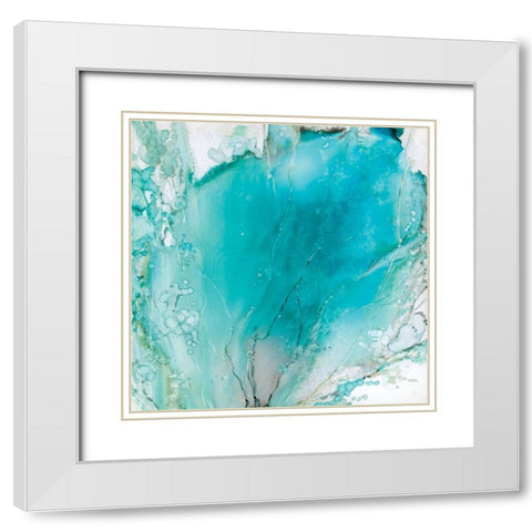 Sea Fan I White Modern Wood Framed Art Print with Double Matting by Robinson, Carol