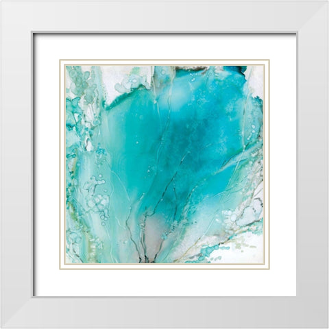 Sea Fan I White Modern Wood Framed Art Print with Double Matting by Robinson, Carol