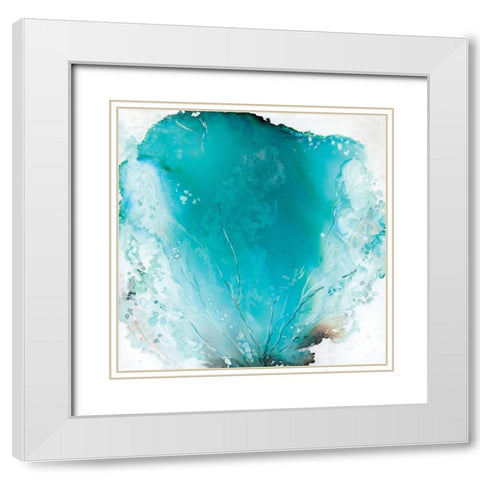 Sea Fan II White Modern Wood Framed Art Print with Double Matting by Robinson, Carol