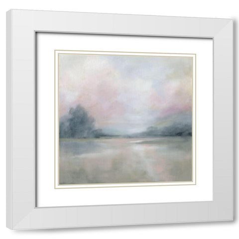 By Morning Light White Modern Wood Framed Art Print with Double Matting by Robinson, Carol