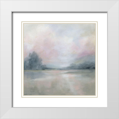 By Morning Light White Modern Wood Framed Art Print with Double Matting by Robinson, Carol