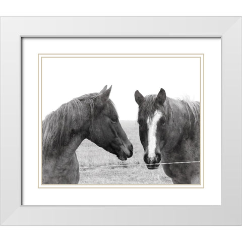 Wild Pastures White Modern Wood Framed Art Print with Double Matting by Robinson, Carol