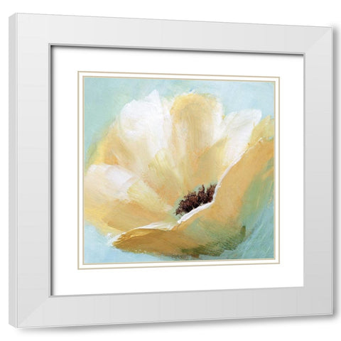 Soft Sunday IV White Modern Wood Framed Art Print with Double Matting by Nan