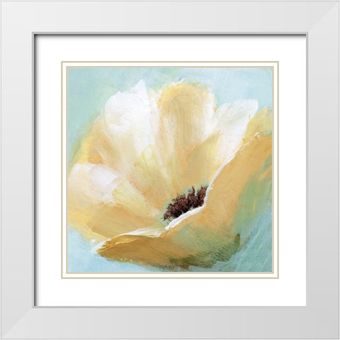 Soft Sunday IV White Modern Wood Framed Art Print with Double Matting by Nan