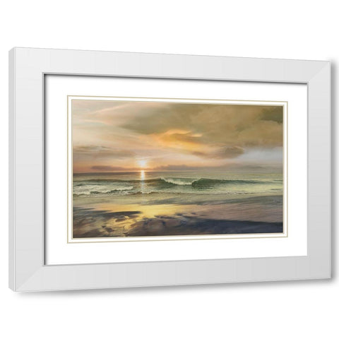 Monterey White Modern Wood Framed Art Print with Double Matting by Calascibetta, Mike